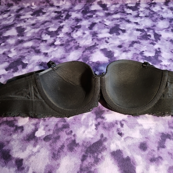 Victoria's Secret Woman Bra 34C Black Padded Lace Dream Angels MULTI-WAY - Picture 2 of 5